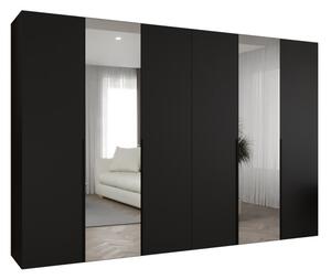 Szafa uchylna otwierana Alicante 2 300 wys. 202 cm czarny + u. czarny