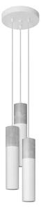 Biała lampa wisząca tuba w stylu loft - S756 A4-M44