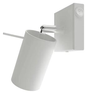 Biały ruchomy kinkiet tuba z włącznikiem - S754 P9-T13