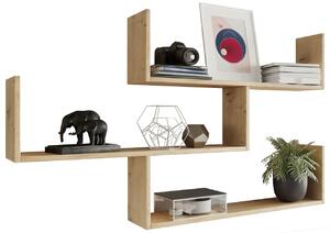 Wisząca Półka Na Książki Dąb Artisan 110X28X214 T9-W53