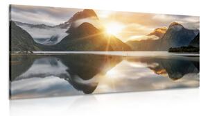 Obraz Milford Sound o wschodzie słońca