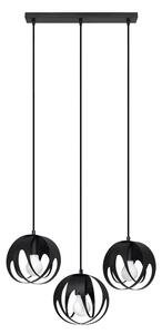 Czarna stalowa lampa wisząca nad stół w stylu loft - 7X A190 G3-C45