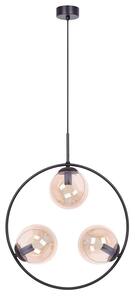 Lampa wisząca okrąg z bursztynowymi kloszami 10X A201 B0-W29