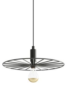 Czarna industrialna lampa wisząca ze stali 30 cm - 4X A194 B3-Z58