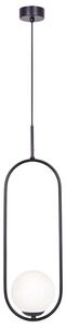 Wisząca lampa elipsa z białym kloszem T5-Z53