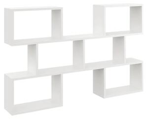 Biała minimalistyczna półka na książki N7-K19