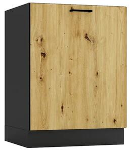 Szafka na płytę indukcyjną grafit + dąb artisan S5-K85