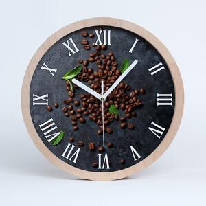 Ziarna kawy Nowoczesny zegar ścienny Ziarna kawy