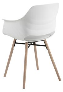 Kubełkowe krzesło do jadalni Białe ILUMES
