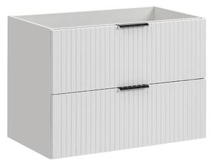 Biała szafka na umywalkę z szufladami 80 cm W5-Z11