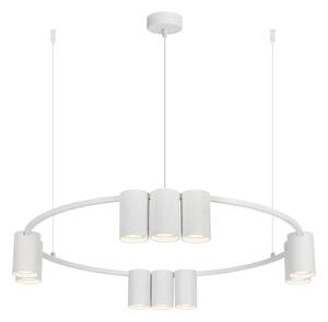 Biała nowoczesna lampa 10 punktowa K406 W9-B70