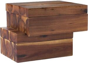 Komplet pudełek na przyprawy z drewna akacjowego Wood, 7 elem