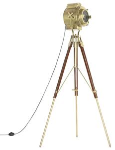 Regulowana lampa podłogowa trójnóg retro z drewna mango - 5X EX198 G0-B69