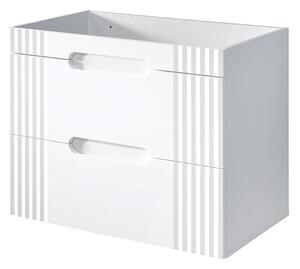 Biała szafka umywalkowa 80 cm R0-G61