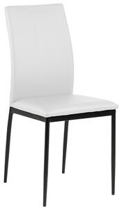 Tapicerowane krzesło do jadalni Białe EVELL