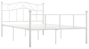 Białe minimalistyczne łóżko z metalu 140x200 cm P9-D84