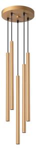 Złota lampa wisząca tuba nad stół - 5X A382 M4-D58