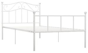 Białe metalowe łózko w stylu loft 100x200 cm A0-T29