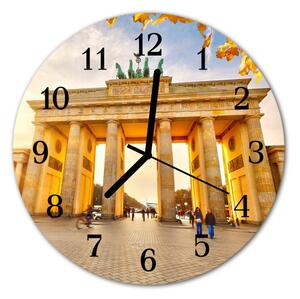 Zegar szklany okrągły Berlin