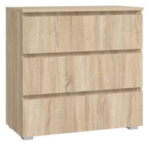 Komoda z 3 szufladami dąb sonoma 80 cm F8-K40