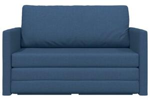 Sofa bed niebieski 124 x 71 x 78 cm tkanina