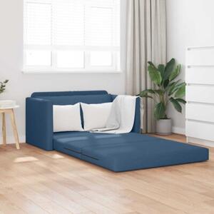 Sofa bed niebieski 124 x 71 x 78 cm tkanina