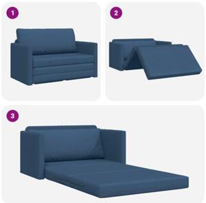 Sofa bed niebieski 124 x 71 x 78 cm tkanina