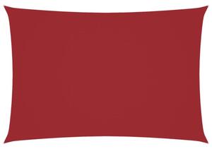 Prostokątny żagiel ogrodowy, tkanina oxford 2,5x4,5 m, czerwony