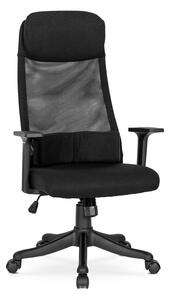 Czarny fotel pracowniczy ergonomiczny - Aplo
