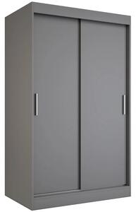 Antracytowa szafa przesuwna 120 cm N4-Z67