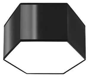 Czarny plafon sześciokąt 15,5 cm - S749 N5-F70