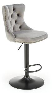 Szary hoker welurowy w stylu glamour S0-N14