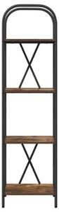 Półka na książki dąb wędzony 40 x 30 x 146 cm