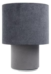 Szara lampka nocna pokryta welurem - A339 G9-K66