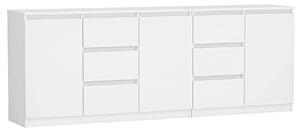 Biała długa komoda 200 cm S3-S94