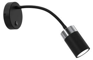 Nowoczesny czarny kinkiet led - K477 W3-F35