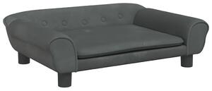 Dziecięca sofa z aksamitnym wykończeniem antracyt M7-S82