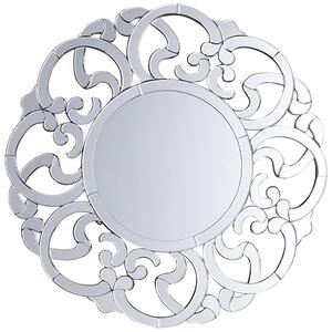 Dekoracyjne lustro ścienne wiszące okrągłe 70 cm Mornaix Beliani