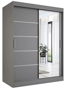 Antracytowa szafa przesuwna 150 cm M5-G85