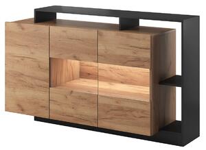 Komoda dąb craft złoty + antracyt L9-Z40