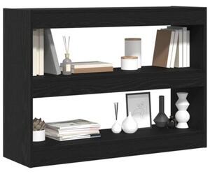 Półka na książki czarny dąb 100 x 30 x 72 cm