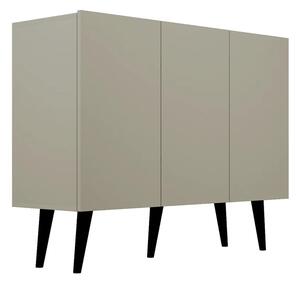 Szara komoda na nóżkach T8-Z02