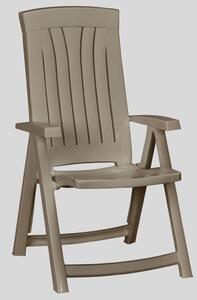 Keter Rozkładane krzesła ogrodowe Corsica, 2 szt., brązowe
