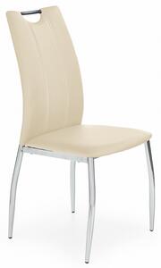 Krzesło do jadalni K187, krzesło do salonu, metalowe beżowe