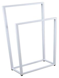 Biały metalowy stojak na ręczniki 75 cm A9-K36