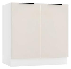 Szafka Kuchenna Pod Zlew 80 Cm Beż Piaskowy E1-G17