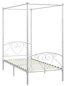 Metalowe białe łóżko rustykalne 120x200 cm N0-E76