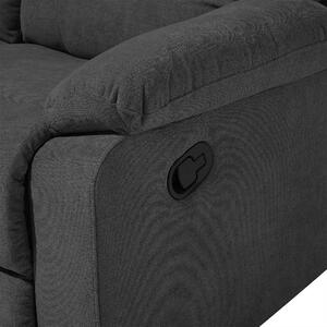 Sofa rozkładana dla 3 osób tapicerowana nowoczesna grube siedzisko ciemnoszara Bergen Beliani