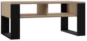 Ława Salonowa Z Półką Dąb Sonoma + Czarny K5-F57