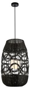 Lampa wisząca z dużym czarnym kloszem - 2S K398 E7-H00